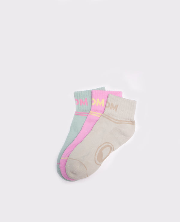 Tori Kirihara - 3 Pack Mom Socks - Quarter